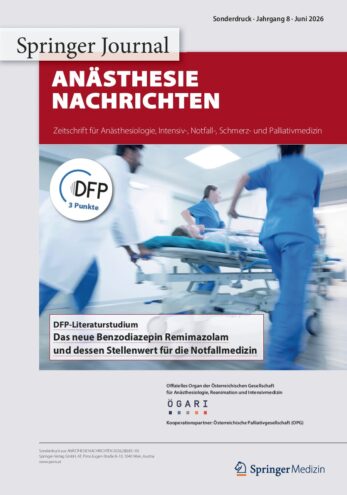 Cover Sonderdruck DFP Das neue Benzodiazepin Remimazolam und dessen Stellenwert für die Notfallmedizin