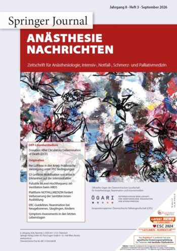 Cover Anästhesie Nachrichten 3/26