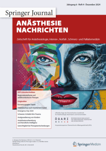 Cover Anästhesie Nachrichten 4/24