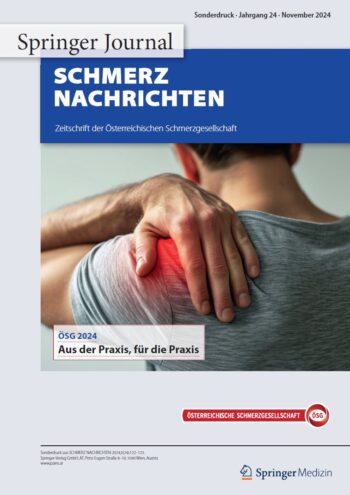 Cover Sonderdruck Schmerz Nachrichten 3/24