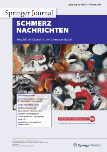 Cover Schmerz Nachrichten 1/24