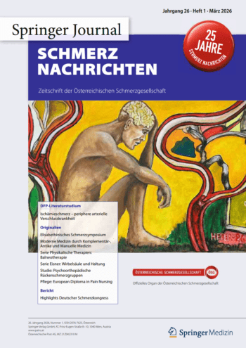 Cover Schmerz Nachrichten 1/26