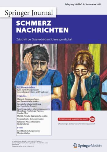 Cover Schmerz Nachrichten 3/26