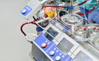 Heart lung machine for open heart surgery